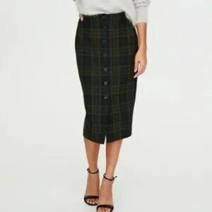 Wilfred Green Plaid Pencil Skirt - US8 - Worn Once